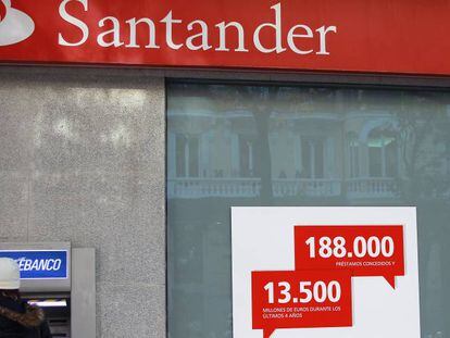 Los bonos estructurados de Santander cotizan con pérdidas de hasta el 8%