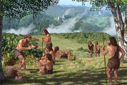 No tan lejanos. Los restos encontrados han demostrado que los neandertales hablaban y compartían experiencias alrededor del fuego.