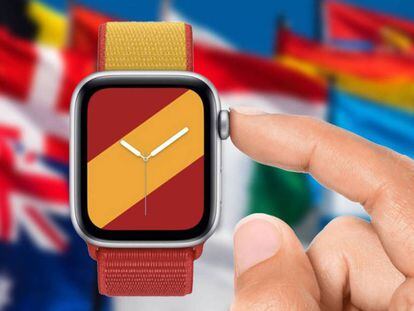 Nuevas correas y esferas de banderas nacionales para los Apple Watch.