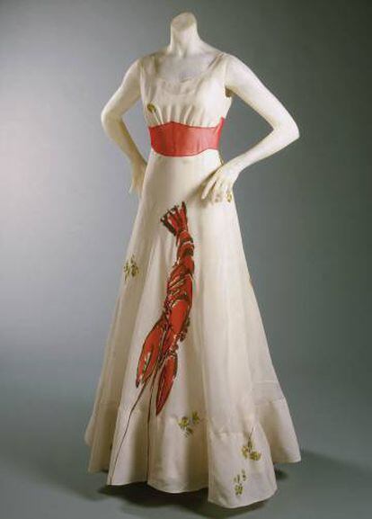 Vestit d'Elsa Schiaparelli en col·laboració amb Salvador Dalí, de 1937. 