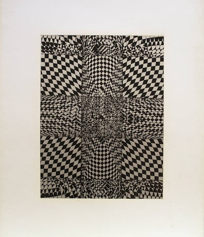 'Sin título' (1975, de Elena Asins, en la galería Elvira González. |