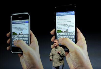 El iPhone 5 tiene una pantalla de 4 pulgadas y es más alto que sus antecesores