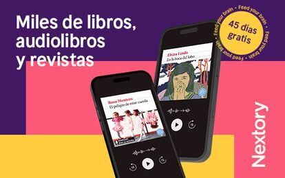Nextory, e-books, audiolibros y revistas ilimitadas.