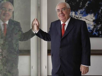 Vicente Álvarez Areces, en una imagen tomada en 2015, cuando era presidente del Principado de Asturias.