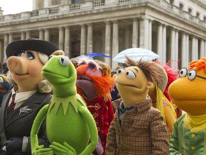Algunos de los muñecos que protagonizan 'El tour de los Muppets'.