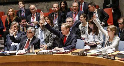 Votaci&oacute;n en el Consejo de Seguridad de la ONU de la resoluci&oacute;n para reforzar la protecci&oacute;n a los periodistas.