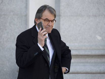 Artur Mas, en el Tribunal Supremo, en una imagen de archivo.