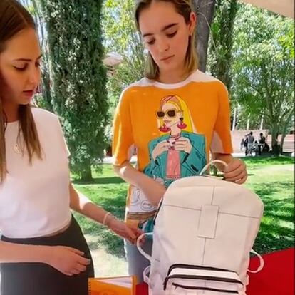 Imágenes de la mochila migrante compartidas en redes sociales
