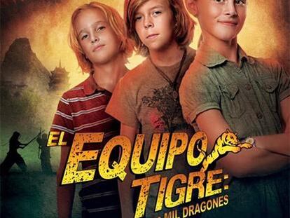 Cartel de El equipo tigre: la montaña de los mil dragones