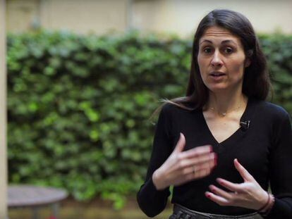 La periodista Anna Cristeto, en una captura d'un vídeo de Dircom.