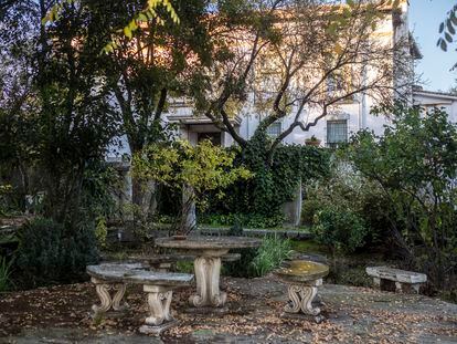 Rincón de la Finca de los Almendros donde el dramaturgo Carlos Arniches recibió a Rafael Alberti, Eduardo Ugarte o Federico García Lorca.