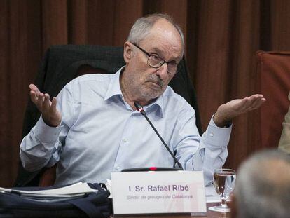 El Síndic de Greuges, Rafael Ribo, comparece en el Parlament el pasado septiembre.