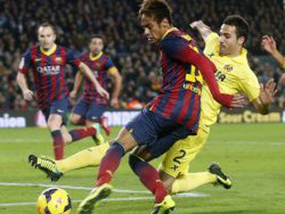 Neymaren un partido contra el Villarreal