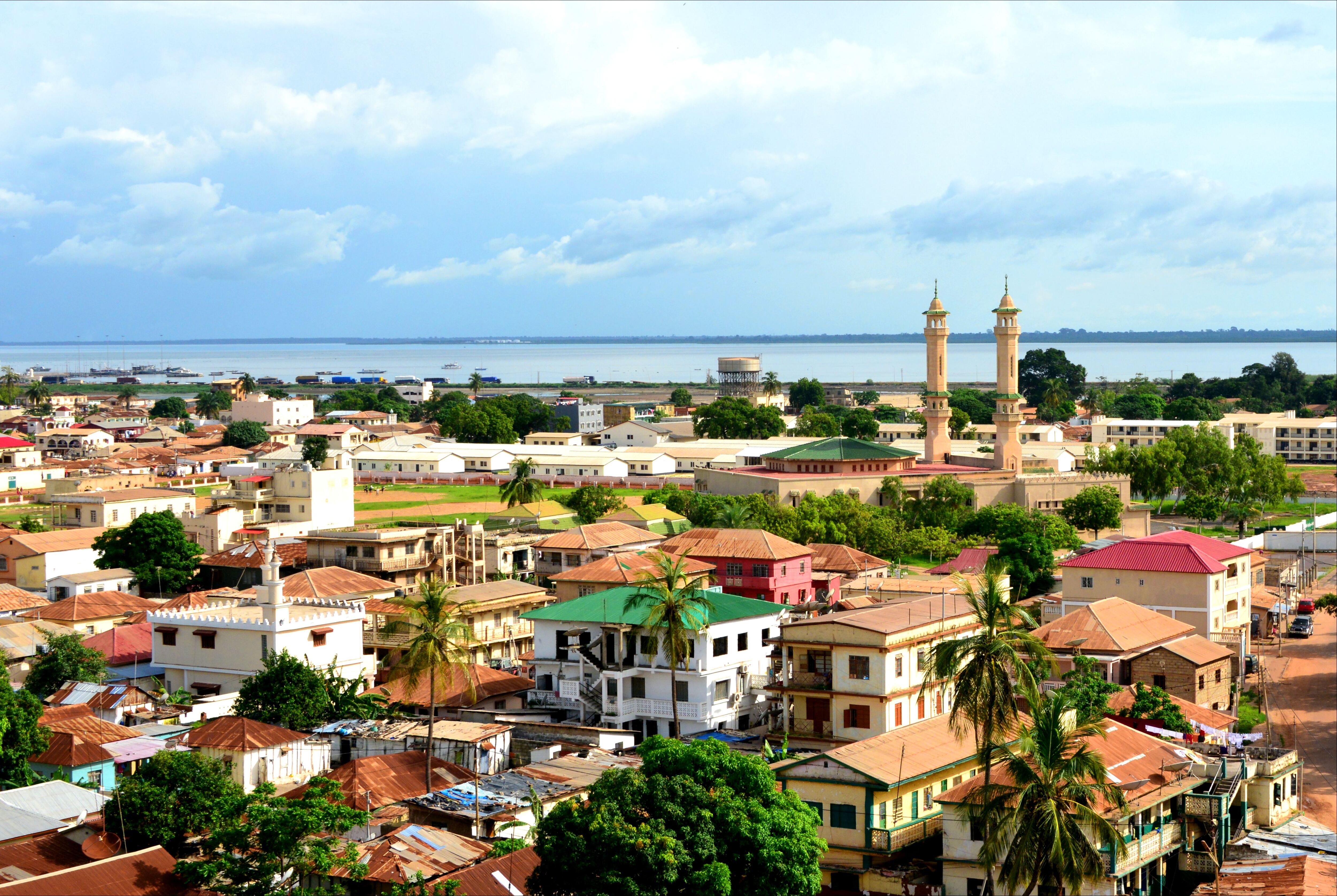 Vista de la ciudad de Banjul, capital de Gambia.