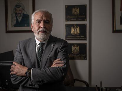 Raouf Al Malki, en la embajada de Palestina en Bogotá, el 2 de noviembre del 2023.