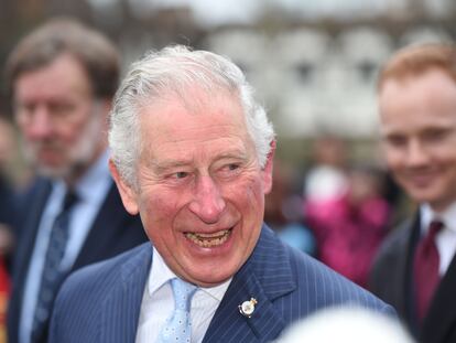 El príncipe Carlos, en febrero de 2020 en una visita a la torre de Londres.