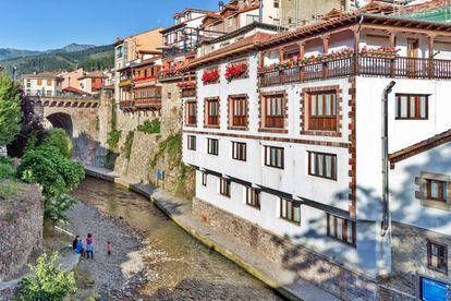 El pueblo de Potes, en Cantabria.