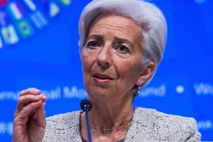 La directora gerente del FMI, Christine Lagarde.