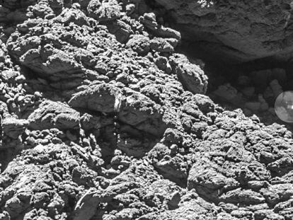 La sonda 'Philae', a la derecha de la imagen