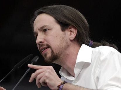 Pablo Iglesias, portavoz de Podemos.