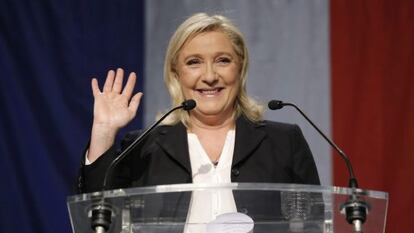 Marine Le Pen l&iacute;der del Frente Nacional (FN). 