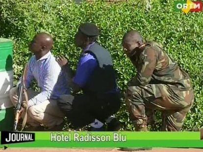 Forces de seguretat, en l'assalt al Radisson de Bamako.