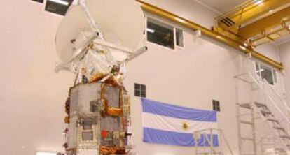 El primero de los satélites fabricados en Argentina.