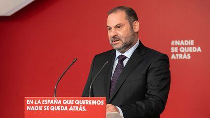 José Luis Ábalos, secretario de Organización del PSOE y ministro de Transportes.