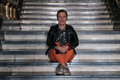Carmen Pérez, socióloga recuperada de un cáncer de mama, en la Universidad de La Laguna.