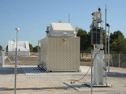 Radar de vigilancia espacial en la base de Morón de la Frontera (Sevilla).