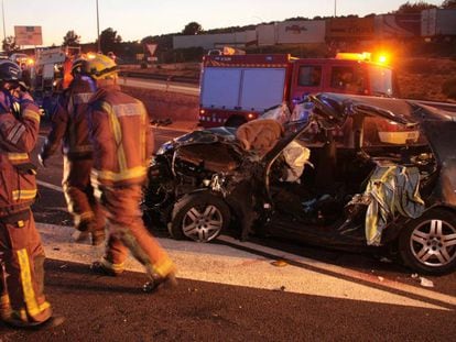 Un accidente de tráfico, en una imagen de archivo.