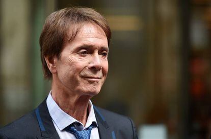 Cliff Richards este miércoles delante del Tribunal Supremo de Londres.