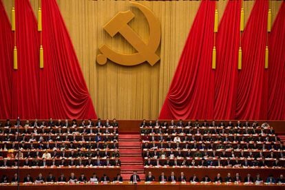 Xi Jinping, el 24 de octubre, en el XIX Congreso del Partido Comunista.
