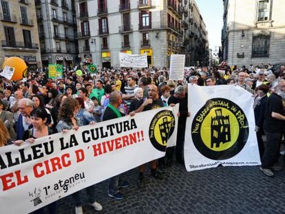 La manifestación reunió a diferentes reivindicaciones sociales