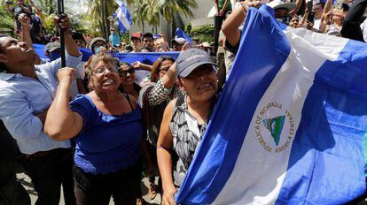 Protestas en Nicaragua contra la represión de presidente Daniel Ortega. 