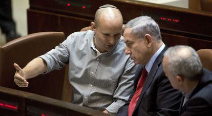El primer ministro israelí, Benjamín Netanyahu, en una sesión parlamentaria el 1 de diciembre.