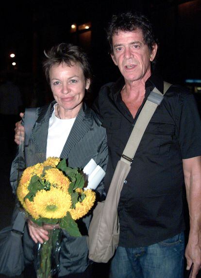 Laurie Anderson y Lou Reed en el año 2003 en el Howl! Festival en Nueva York.
