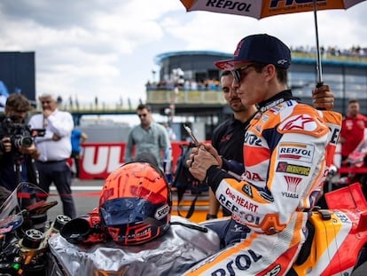 Marc Márquez, este sábado, en el circuito de Assen.