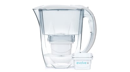 Wessper Jarra de agua de cristal de 2,5 L, juego de jarra de agua y 10  cartuchos de filtro, compatible con Brita Maxtra, jarra de agua para agua  potable con filtro de