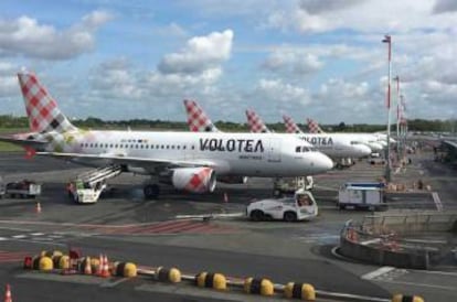 Aviones de la joven aerolínea Volotea.