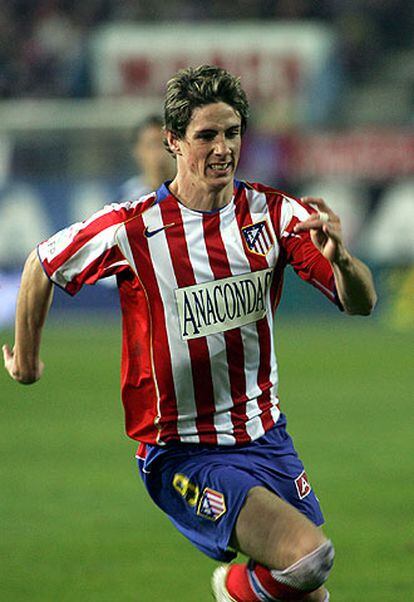 Fernando Torres, en un partido de esta temporada en el Calderón.