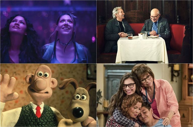 Las series 'Euphoria', 'El método Kominsky', 'Wallace y Gromit' y 'Día a día'.