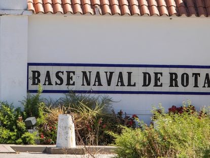 Entrada a la Base Naval de Rota, en la provincia de Cádiz, en una imagen del pasado verano.