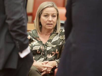 Ana Oramas, presidenta de la comisión que investigó la crisis, durante una de las sesiones en octubre de 2017.