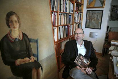 El catedrático Benito Navarrete, retratado en Valencia.