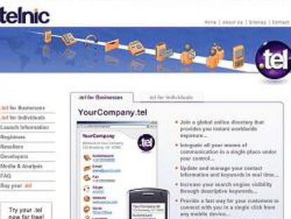 Las empresas cuelgan su tarjeta de presentación en el directorio '.tel'