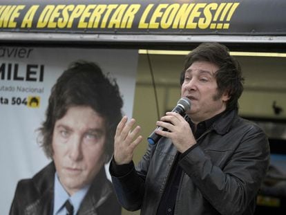 El economista ultraliberal y diputado electo por La libertad avanza Javier Milei.