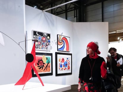 Una de les obres de la galeria Mayoral a Arco.