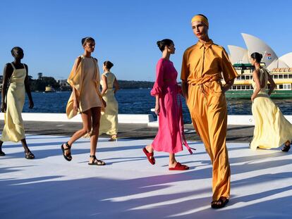 Desfile durante la Australian Fashion Week.