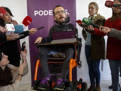Pablo Echenique, secretario de Organización de Podemos. En vídeo, Echenique rectifica en el programa 'La Frontera'.